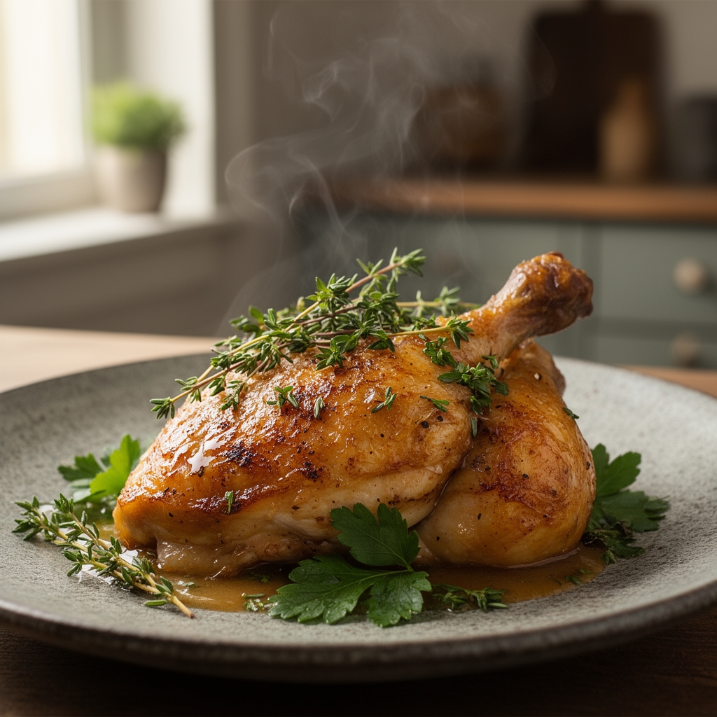 Freshly prepared baked chicken recipes with sauce