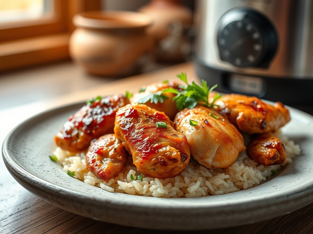 Freshly prepared chicken recipes for rice cooker
