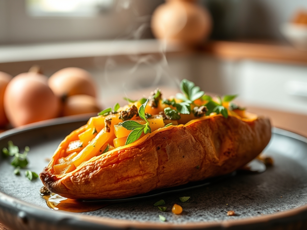 Freshly prepared easy baked sweet potato recipes