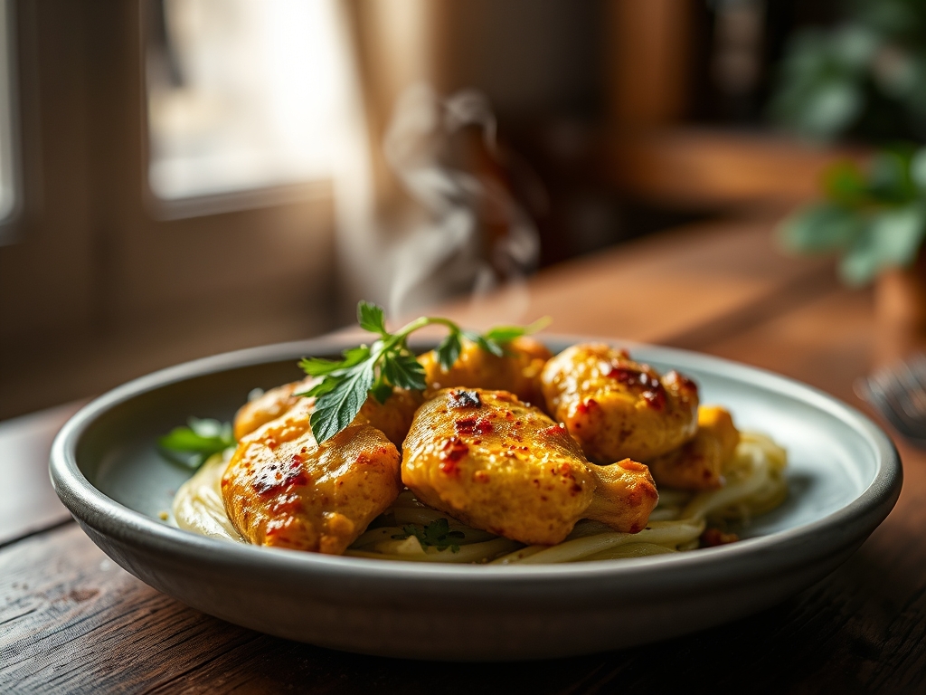 Freshly prepared green curry chicken recipes