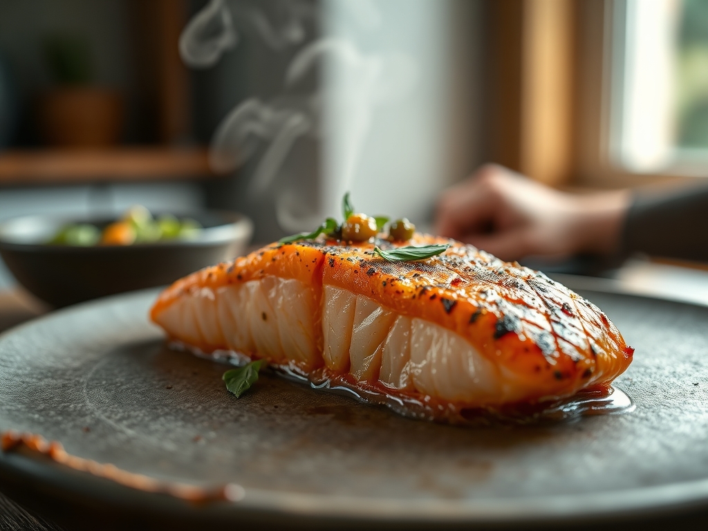 Freshly prepared harissa salmon recipes