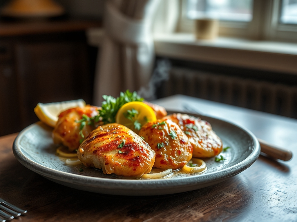 Freshly prepared lemon garlic chicken recipes