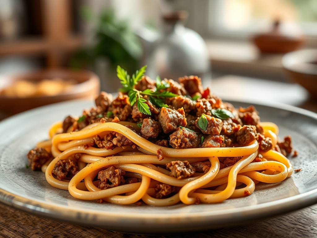 Freshly prepared rigatoni ground beef recipes