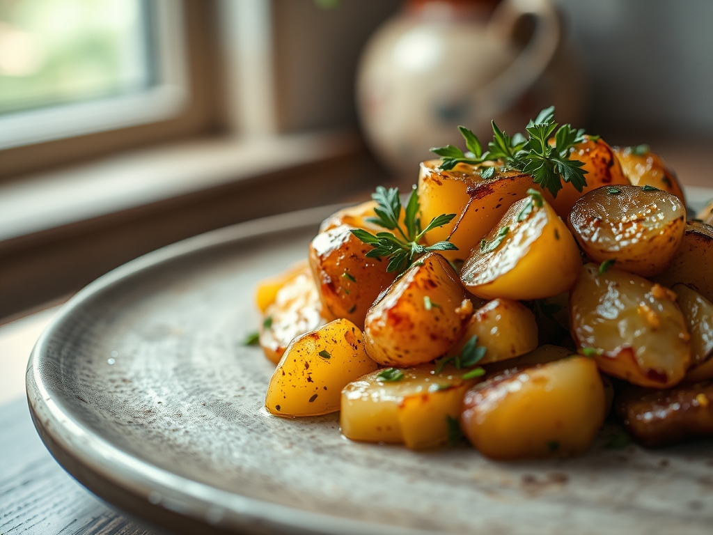 Freshly prepared sauteed potato recipes