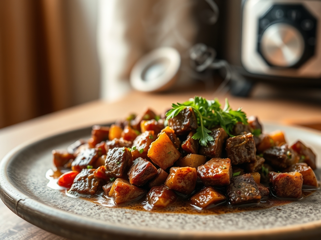 Freshly prepared slow cooker diced beef recipes not stew