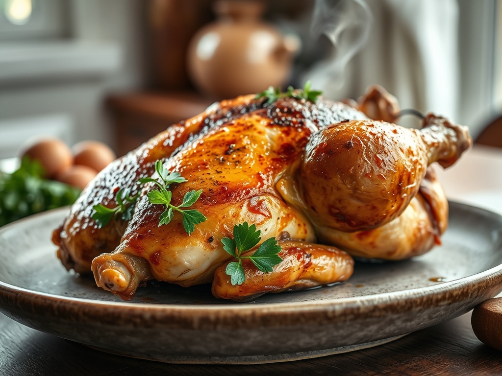 Freshly prepared whole chicken recipes smoker